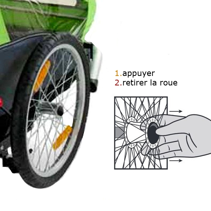 Bouchon Roue 20 Pouces Pour Remorque Vélo Croozer – Image 2