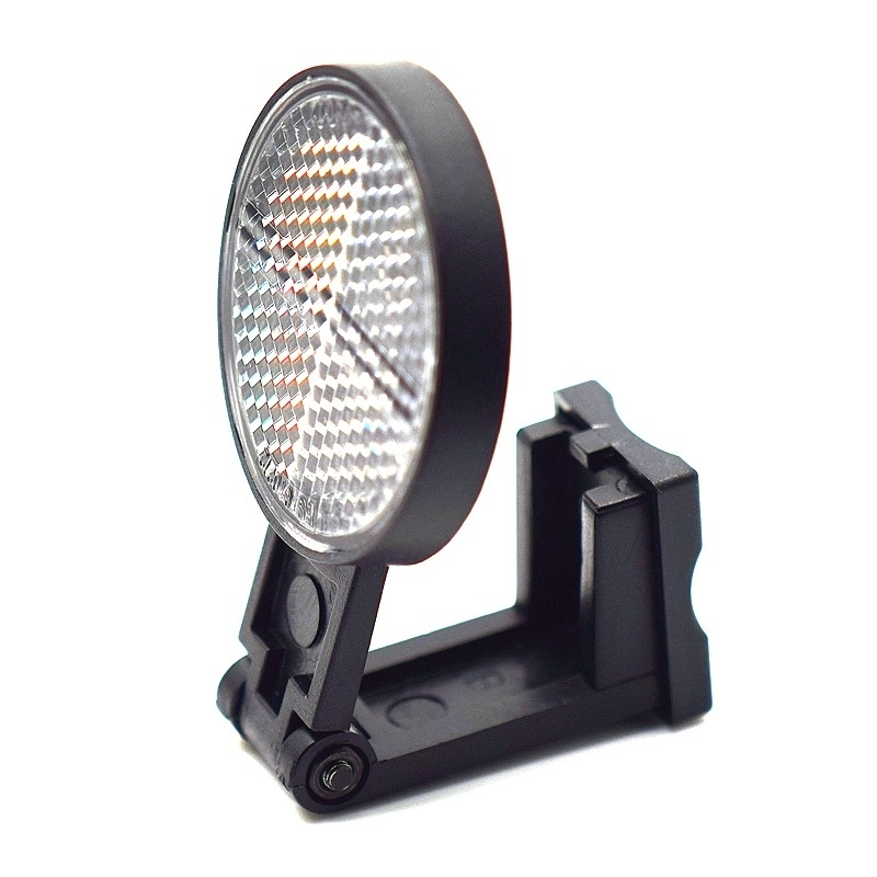 Funecobikes Catadioptre Rond Blanc Articulé Pour Vélo