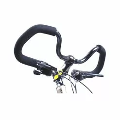 Guidon Vélo Multi Positions En Alu Noir Zoom 25.4 Mm
