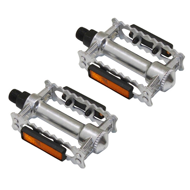 ATOO Pédales Crantées En Acier Chromé Pour Vélo De Ville Et VTC