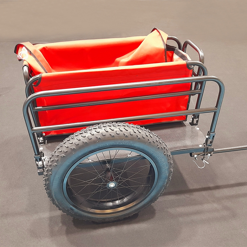 Vélo Original Remorque Utilitaire Cargo Surfer Noir Roue 20x4 Charge 60 Kg – Image 6