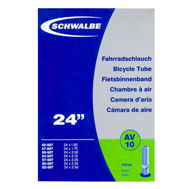 Schwalbe AV10 Chambre Air Vélo 24 Pouces Valve Schrader – Image 2